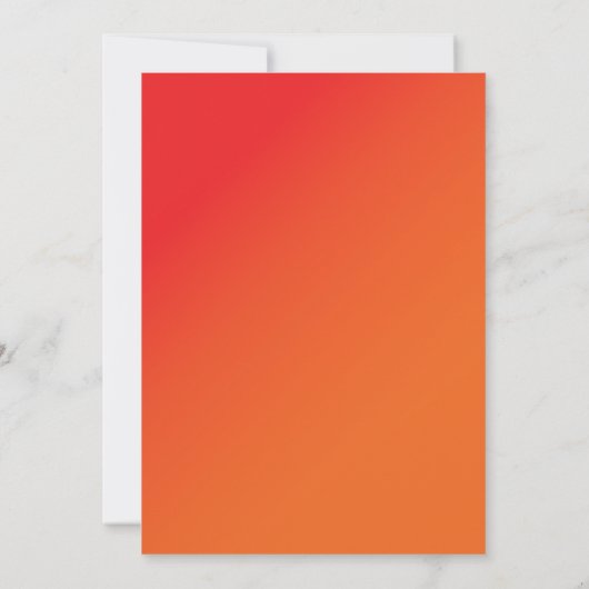 Hot-like Fire Milestone-uitnodiging Kaart (Achterkant)