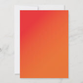 Hot-like Fire Milestone-uitnodiging Kaart (Achterkant)