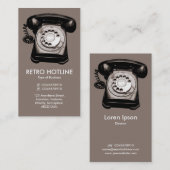 Hot line - (8A796F) Visitekaartje (Voorkant / Achterkant)