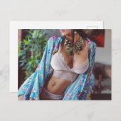 ㋡ ☺ Hot! Lingerie Model briefkaart ㋡ ㋛ ☺ (Voorkant / Achterkant)