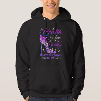 Hot Lips a Queen werd geboren in december Happy Bi Hoodie