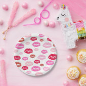 Hot-lips Bord papier (Feest)