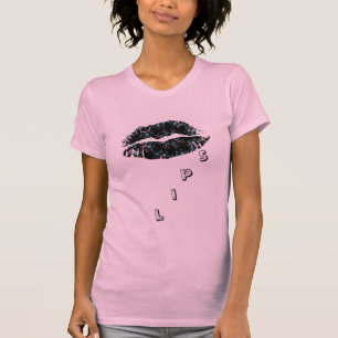 Hot-lips dames AA-Pet Sleeve T-shirt