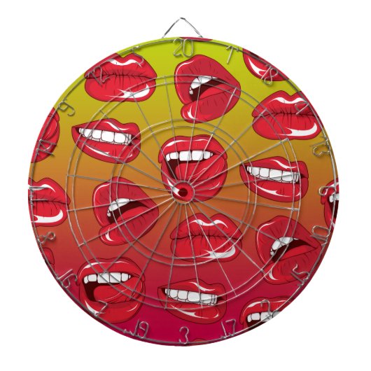 Hot Lips Dartbord (Voorkant)