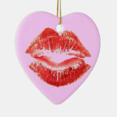 Hot Lips Keramisch Ornament (Rechts)