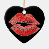 Hot Lips Keramisch Ornament (Achterkant)