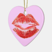 Hot Lips Keramisch Ornament (Links)
