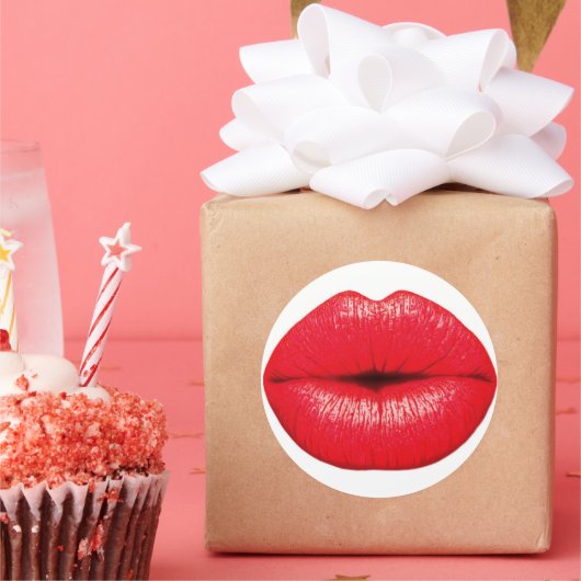 Hot lips kiss stickers (Feest)
