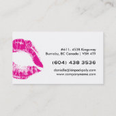 Hot Lips Makeup-Visitekaartjes Visitekaartje (Achterkant)