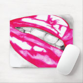 Hot Lips Mousemat (roze) Muismat (Met muis)