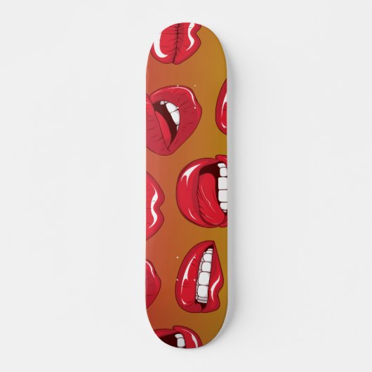 Hot Lips Persoonlijk Skateboard (Voorkant)