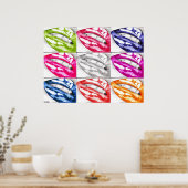 Hot-lips Pop Art Poster (verbeterd!) (Keuken)