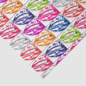 Hot Lips Pop Art Tissuepapier (Detail)