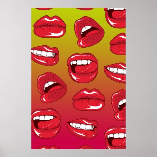 Hot Lips Poster (Voorkant)