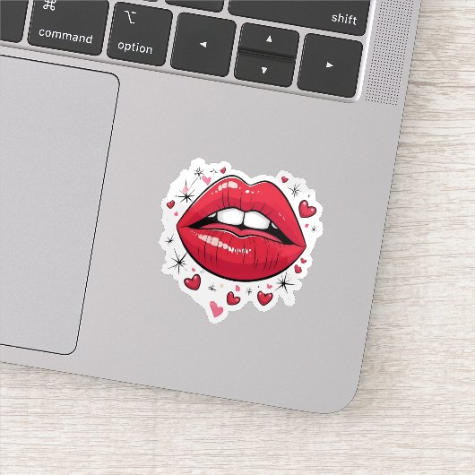 Hot Lips  Sticker (Detail)