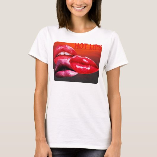 HOT LIPS T-SHIRT (Voorkant)