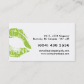 Hot Lips - Tufted Makeup-Visitekaartjes Visitekaartje (Achterkant)