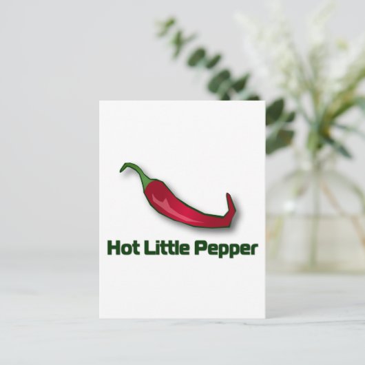 Hot Little Pepper Briefkaart (Staand voorkant)