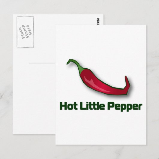 Hot Little Pepper Briefkaart (Voorkant / Achterkant)
