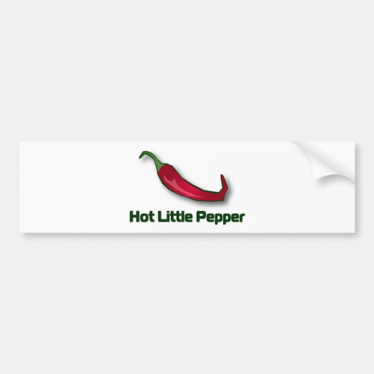 Hot Little Pepper Bumpersticker (Voorkant)