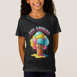 Hot Los Angeles, gesmolten ijs, door Natasha Us T-shirt