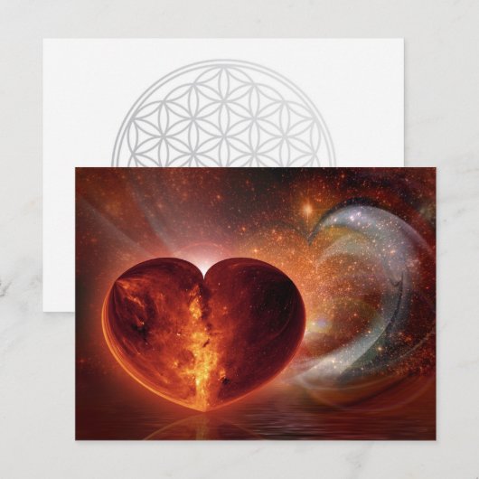 Hot Love Briefkaart (Voorkant / Achterkant)