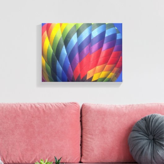 Hot-luchtballon (4) canvas afdruk (Insitu (Woonkamer))