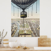 Hot-luchtballon Adverteren Poster (Keuken)