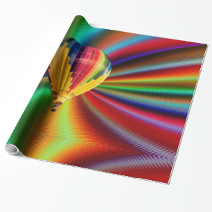 Hot-luchtballon Art 1-2-opties Cadeaupapier