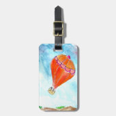 Hot-luchtballon Bagagelabel (Voorkant verticaal)