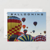 Hot-luchtballon - ballonvaren briefkaart (Voorkant / Achterkant)