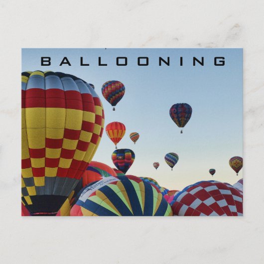 Hot-luchtballon - ballonvaren briefkaart (Voorkant)