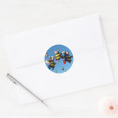 Hot-luchtballon - ballonvaren ronde sticker (Envelop)