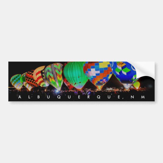 Hot-luchtballon - Balonglow-festival Bumpersticker (Voorkant)