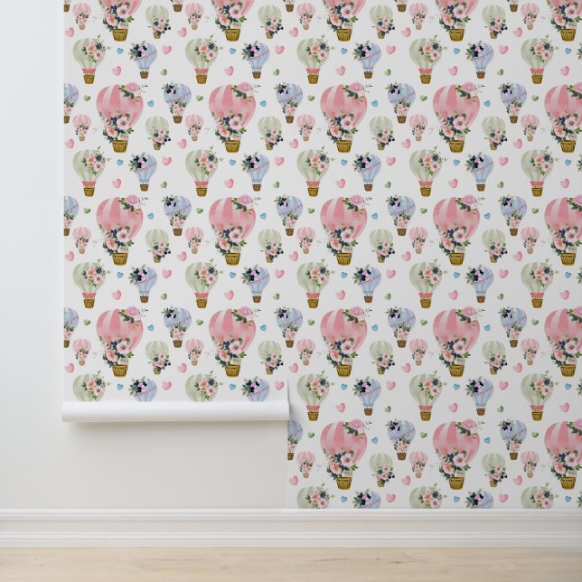 Hot-luchtballon Behang (Applicatie)