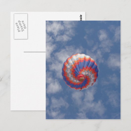 Hot-luchtballon Briefkaart (Voorkant / Achterkant)