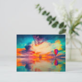 Hot-luchtballon Briefkaart (Staand voorkant)