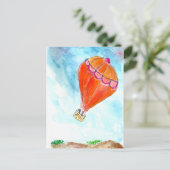 Hot-luchtballon Briefkaart (Staand voorkant)