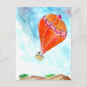 Hot-luchtballon Briefkaart