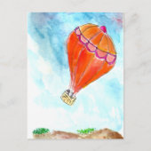 Hot-luchtballon Briefkaart (Voorkant)