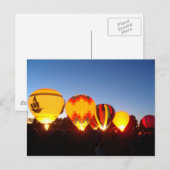 Hot-luchtballon Briefkaart (Voorkant / Achterkant)