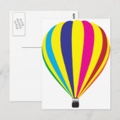 Hot-luchtballon Briefkaart (Voorkant / Achterkant)