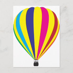 Hot-luchtballon Briefkaart