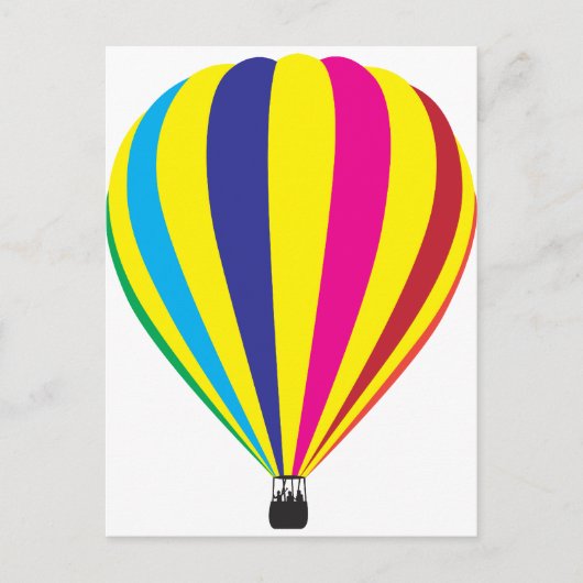 Hot-luchtballon Briefkaart (Voorkant)