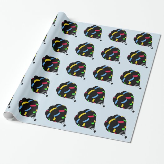 Hot-luchtballon Cadeaupapier (Uitgerold)
