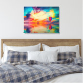 Hot-luchtballon Canvas Afdruk (Insitu (Slaapkamer))