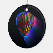 Hot-luchtballon, digitale vliegende digitale kunst keramisch ornament (Links)