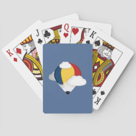 Hot-luchtballon en potlood Klassieke afspeelkaarte Pokerkaarten