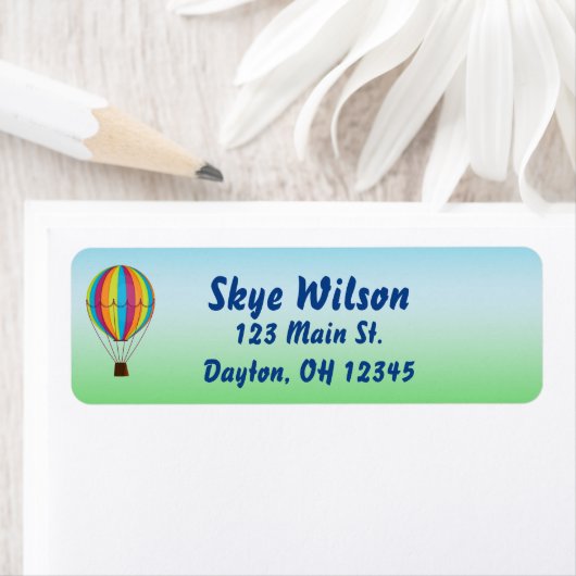 Hot-luchtballon Etiket (Insitu)