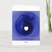 Hot-luchtballon Feestdagen Kaart (Achterkant)